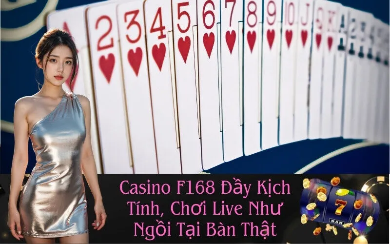 Casino F168 Đầy Kịch Tính, Chơi Live Như Ngồi Tại Bàn Thật