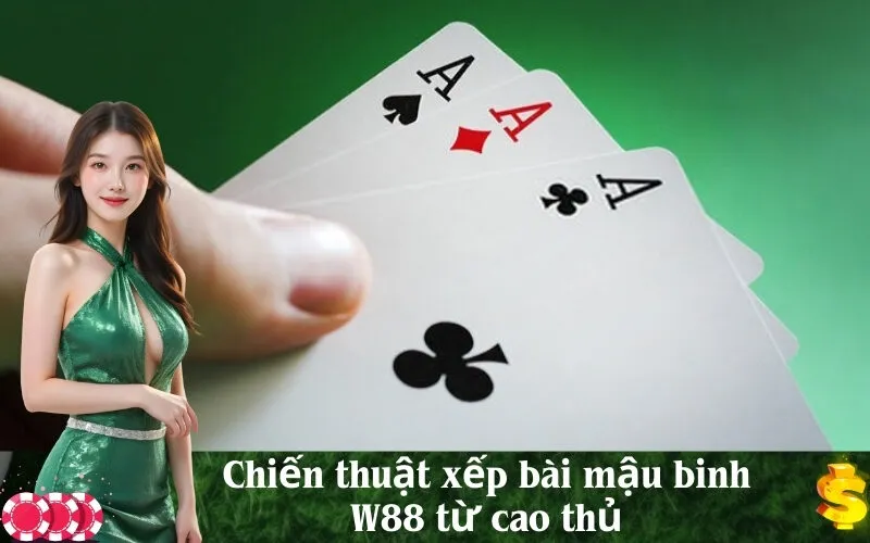 Chiến thuật xếp bài mậu binh W88 từ cao thủ